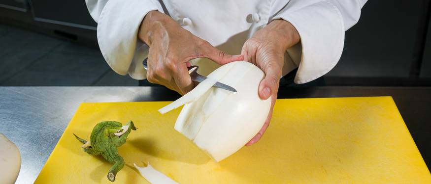 Ontario food handler certificate training in a classroom or kitchen environment with staff and instructor